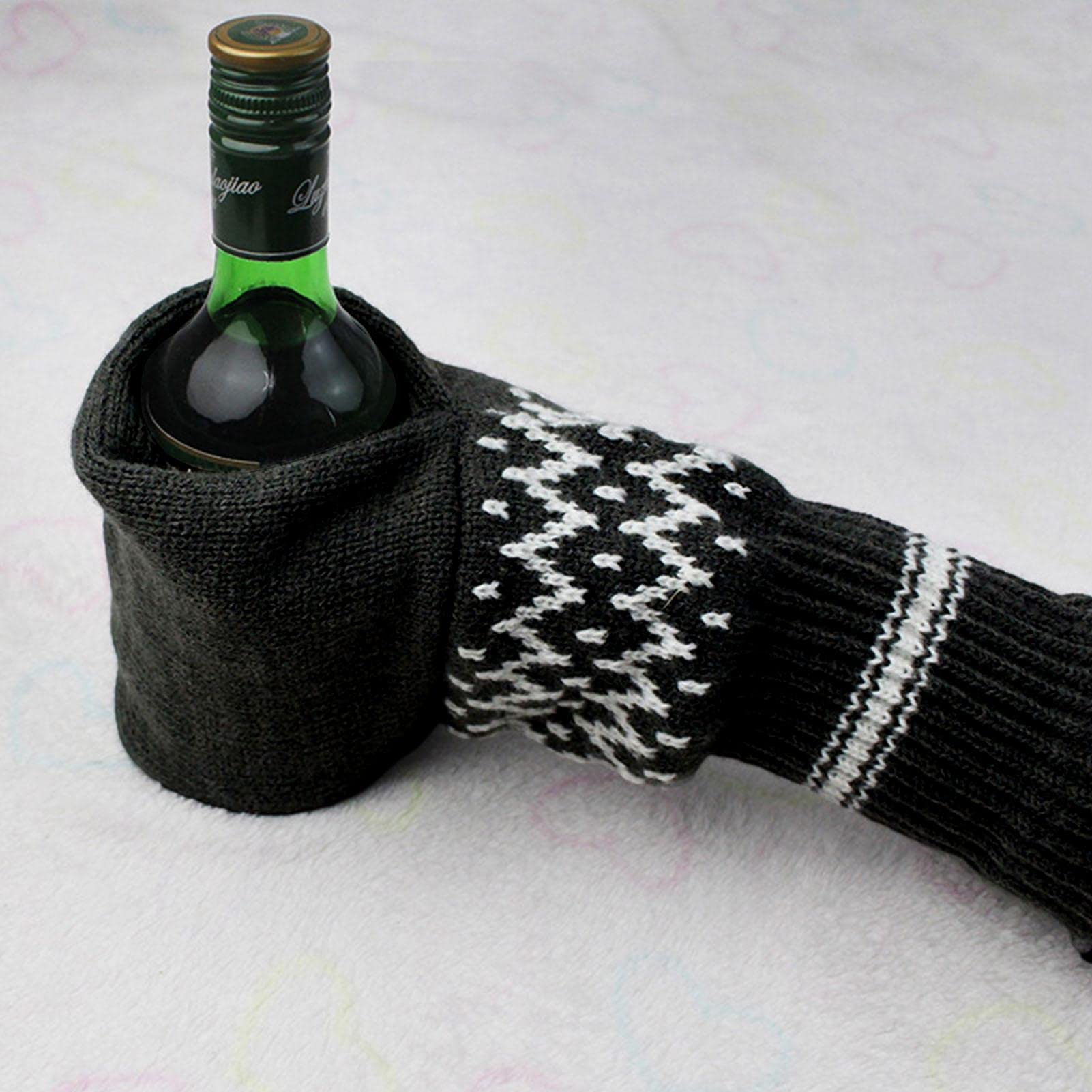1 Stück Bier Mitten Handschuhe, Bier Handschuh, Bierhandschuhe, Bierfäustling Handschuhe, Bierhandschuh, Bierfäustlinge Winter Gestrickte Beer Mitt Bierhandschuhe Stricken Isolierende Bier Handschuhe Fashion
