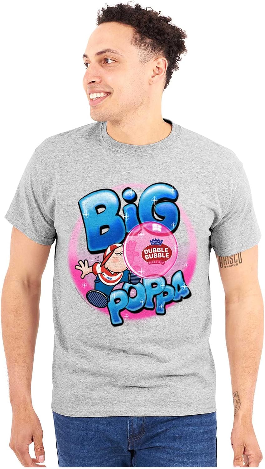 Airbrushed Dubble Bubble Big Poppa Graphic T Shirt Men or Women