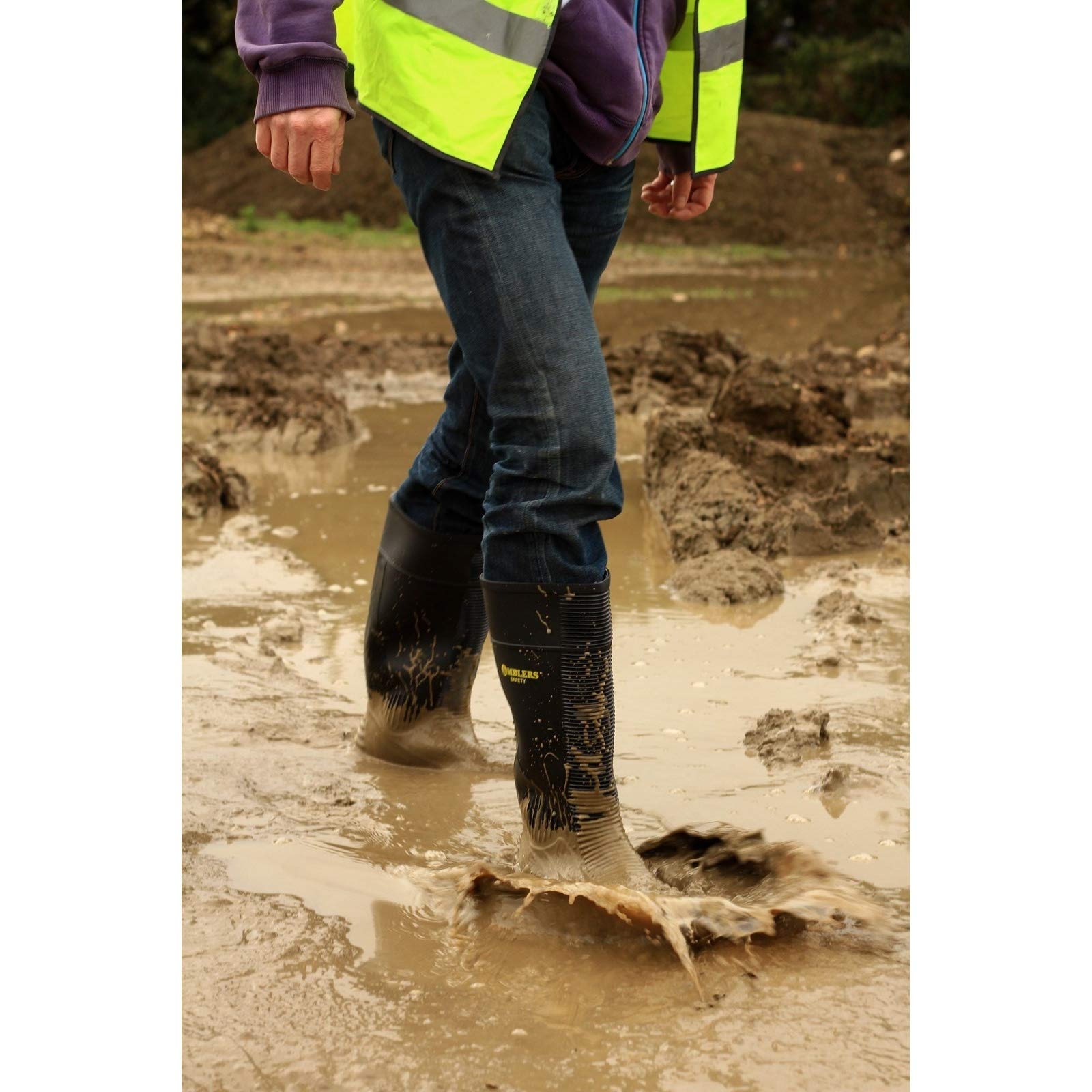 Amblers Safety FS100 Construction Safety Wellington Black