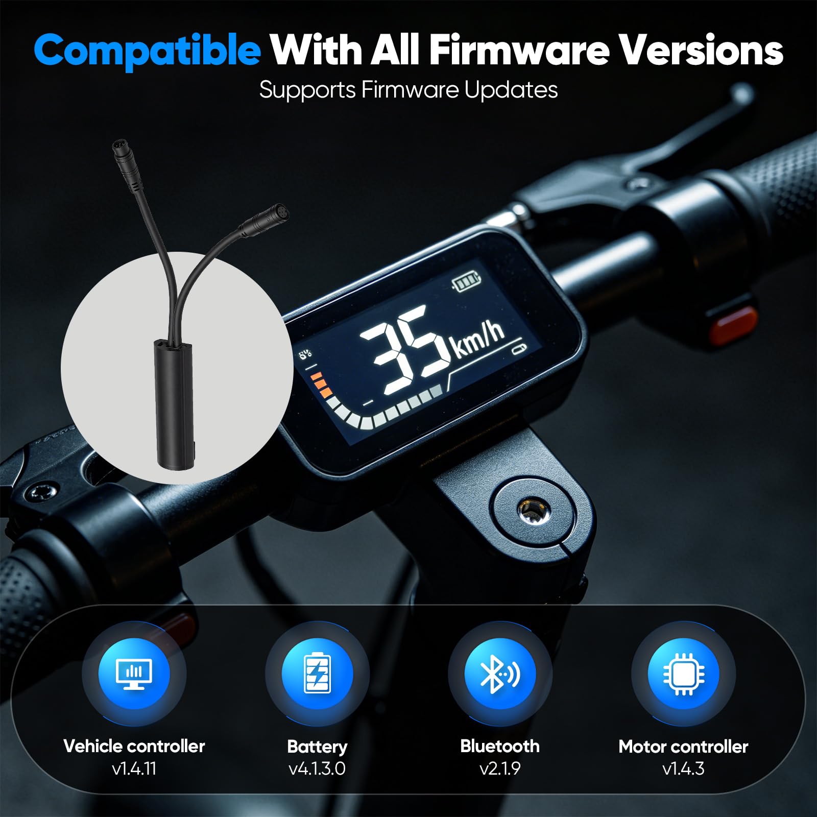 Chip Ottimizzazione, Cavo Sblocco Chip Ottimizzazione Monopattino Elettrico per Segway Ninebot ZT3 PRO D Travd 40 Km/H Cavo Sblocco velocità Senza Carico Personalizzato