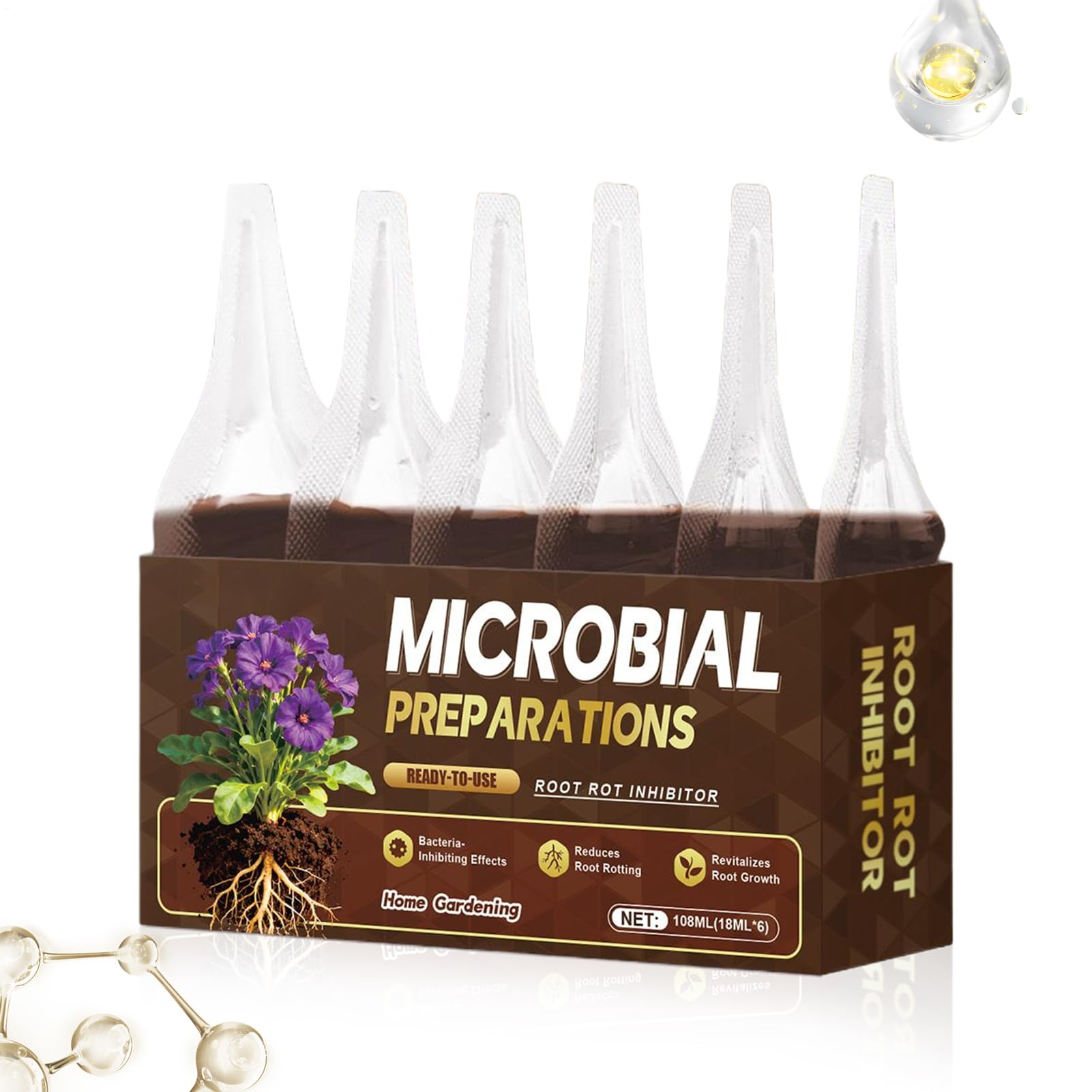 Root Stimulator, Fertilizer | Root Rot Repair Fertilizer,for Indoor Outdoor Garden Propagating Greenhouse