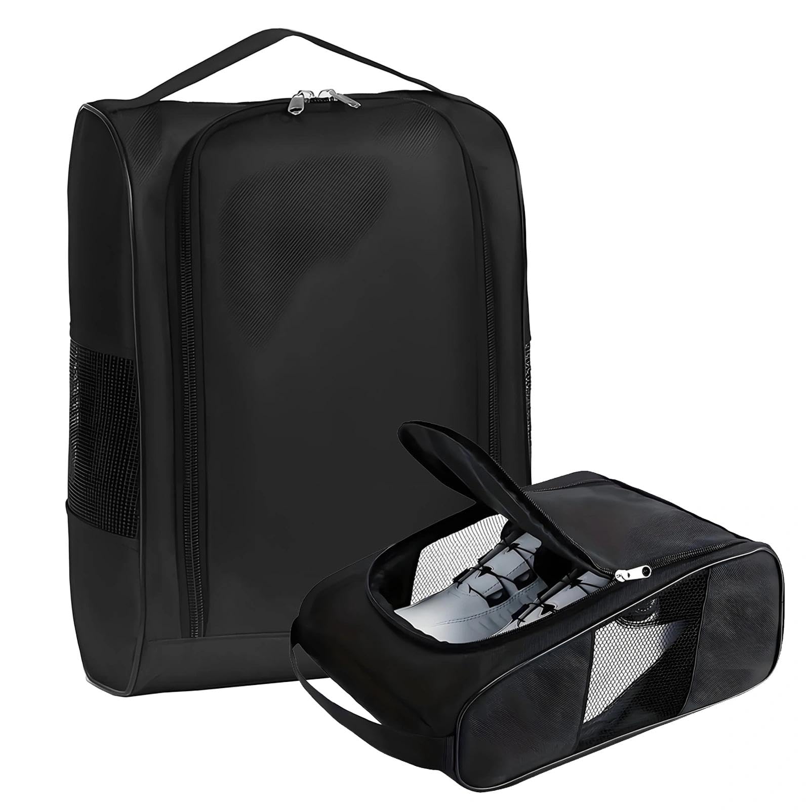 Premium Boot Bag for Men & Women, Waterproof Golf Shoe Bags with Ventilation, Durable Football Boots Bag & Rugby Boot Bags, Portable Shoe Tote for Travel, Gym & Sports Trainer Organizer(33×24×13cm)