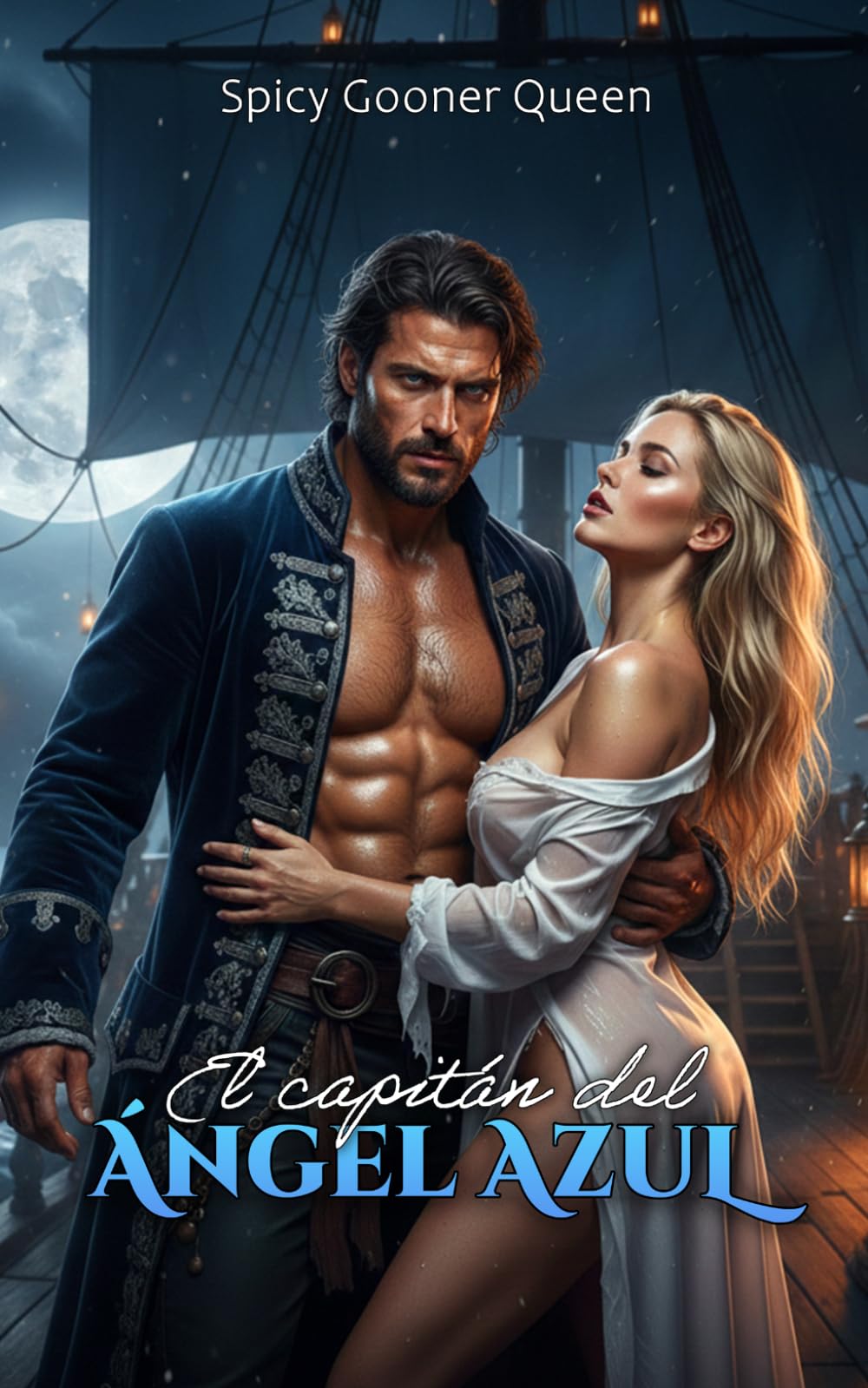 EL CAPITÁN DEL ÁNGEL AZUL: Un dark romance erótico de piratas, venganza y amor prohibido entre el captor y su cautiva