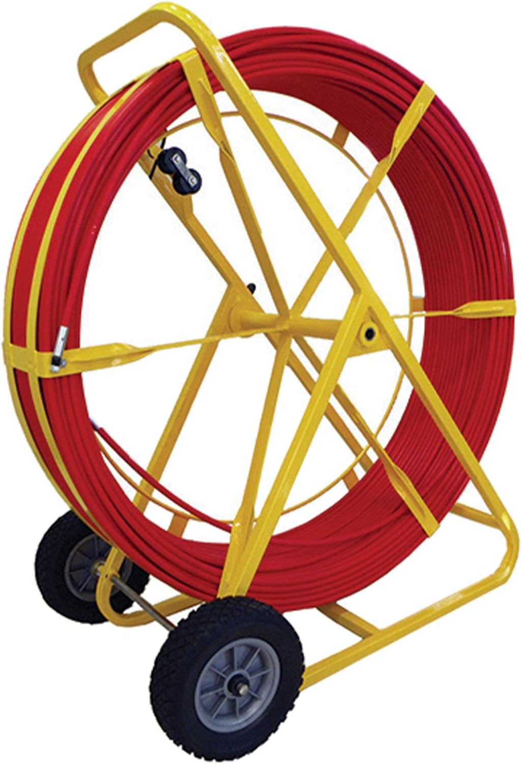 Jameson 13-716-600M-AWK Duct Hunter Traceable Rodder with All-Terrain Wheels and 600 Feet of 7/16-Inch Rod