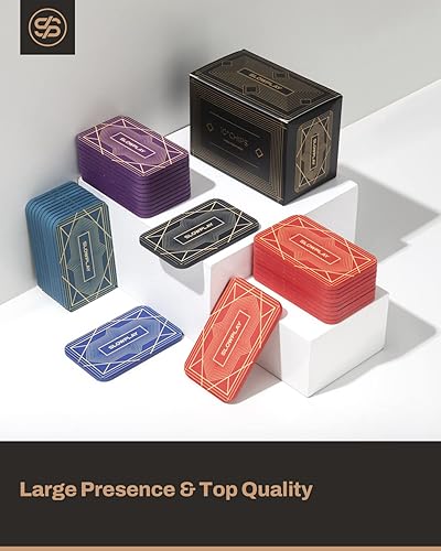 Miniatura 4 de SLOWPLAY Placas rectangulares de fichas de póquer, paquete de 10 unidades, placas profesionales de estilo europeo sin denominación, compuesto de