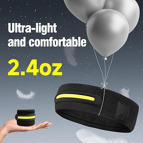 Miniatura 7 de Linterna frontal recargable de 230 de haz ancho, súper brillante para adultos, hasta 10 horas de iluminación con una sola carga, accesorios de
