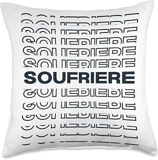 Minimalist City - Dominica Modern Soufriere Throw Pillow