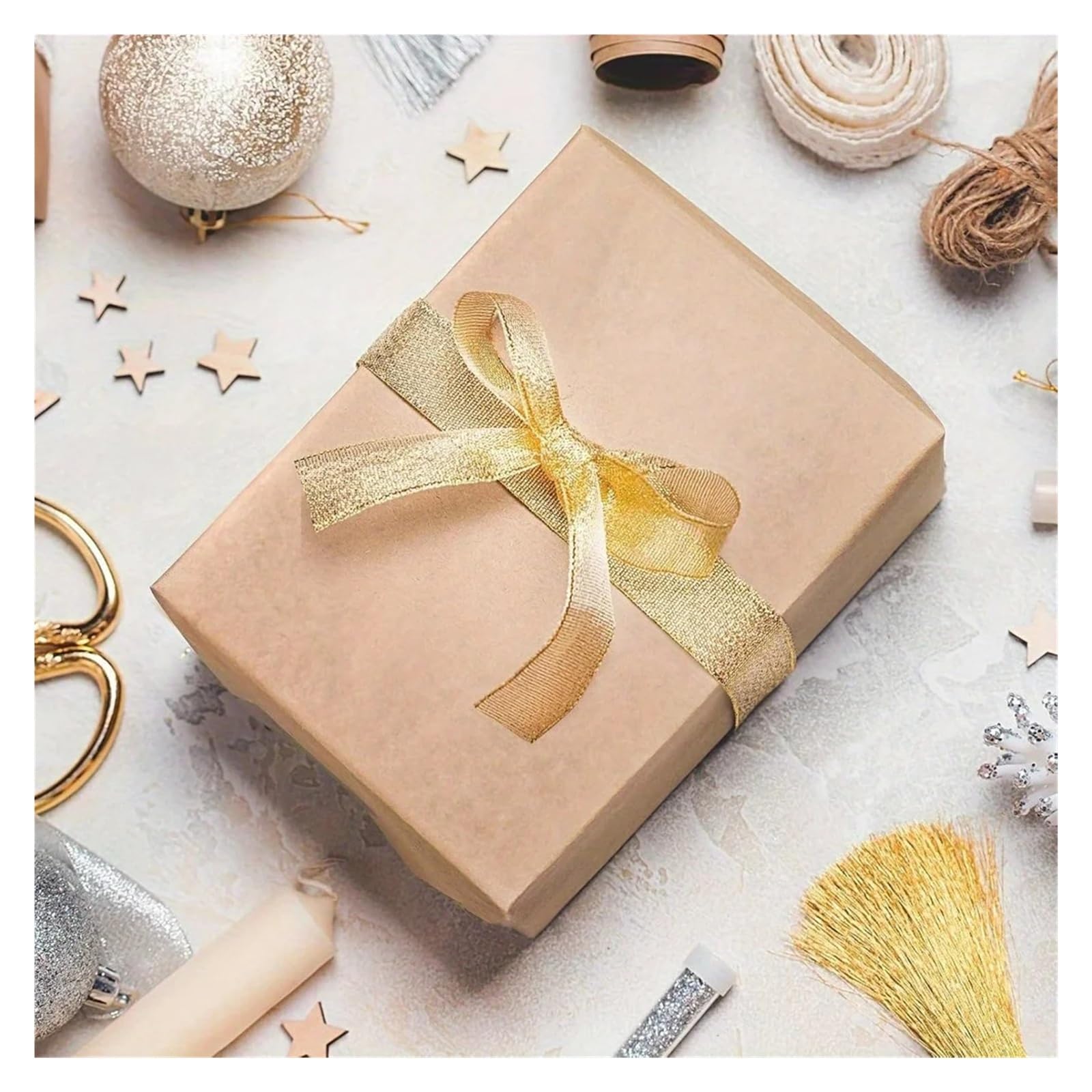 Papier opakunkowy bawełniany z kwiatami Niebielona brązowa bibułka 10/50/100 arkuszy do pakowania prezentów rzemiosło DIY wesele