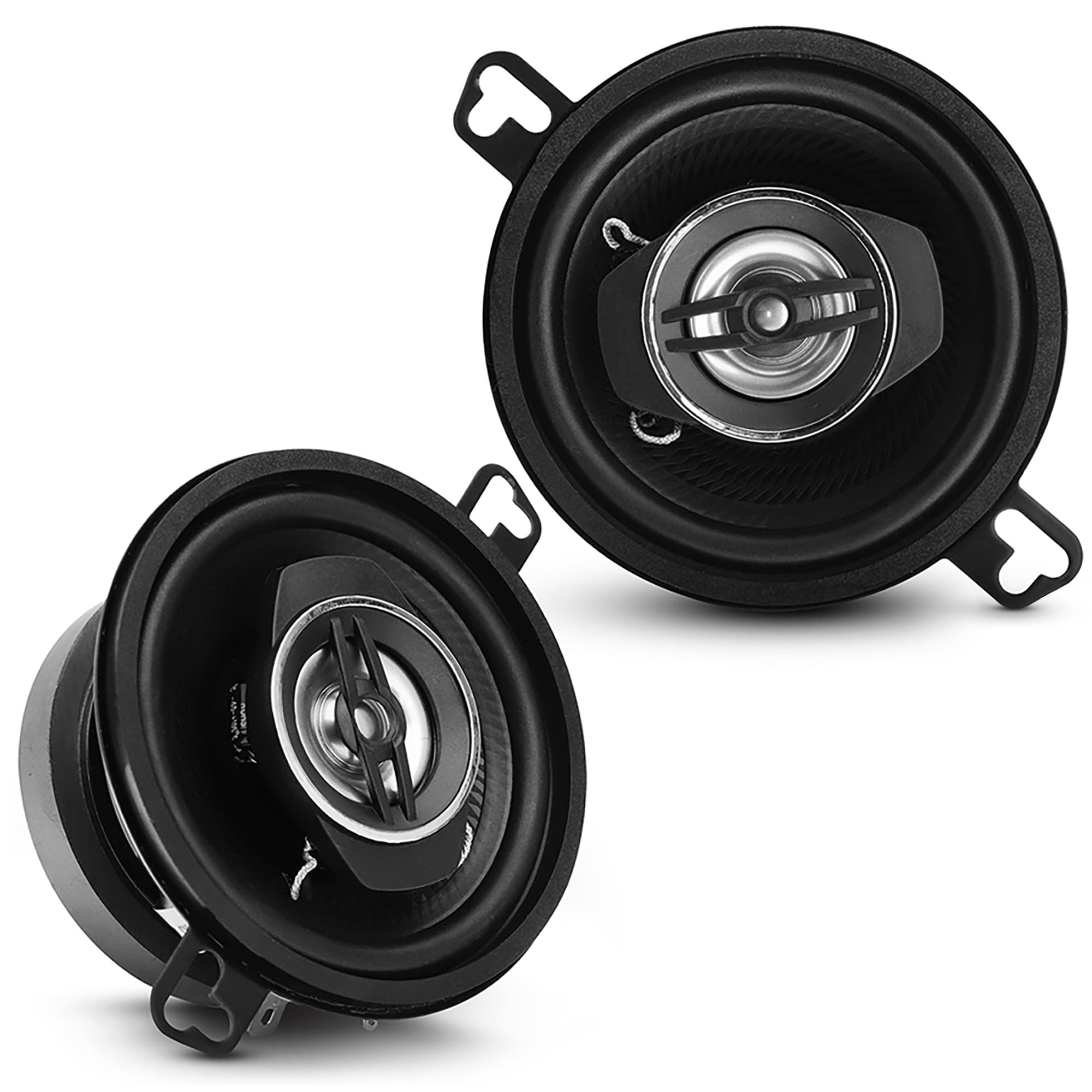 Pyle 2-Way Universal Car Stereo Speakers - 120W 3.5 Inch Coaxial Loud Pro Audio Car Speaker Universal OEM Quick Replacement Component Speaker Vehicle Door/Side Panel Mount Compatible - PL31BK (Pair)