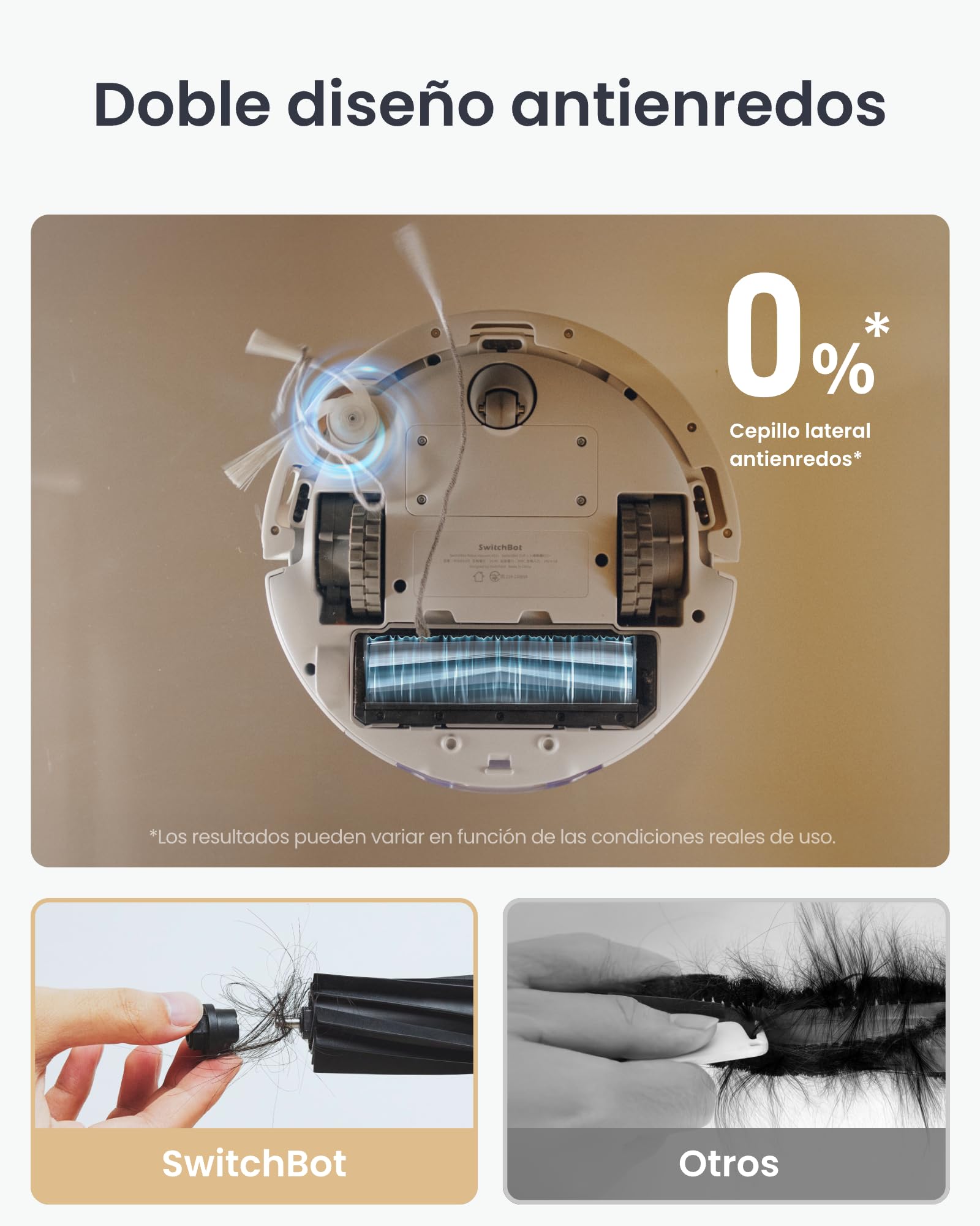 SwitchBot K11+ Robot Aspirador con fregona, 6000 Pa de succión, 90 días de Recogida de Polvo, autovaciado LDS Mapeo Inteligente diseño Delgado de 3,6 Pulgadas, Compatible con Apple Home Alexa Google