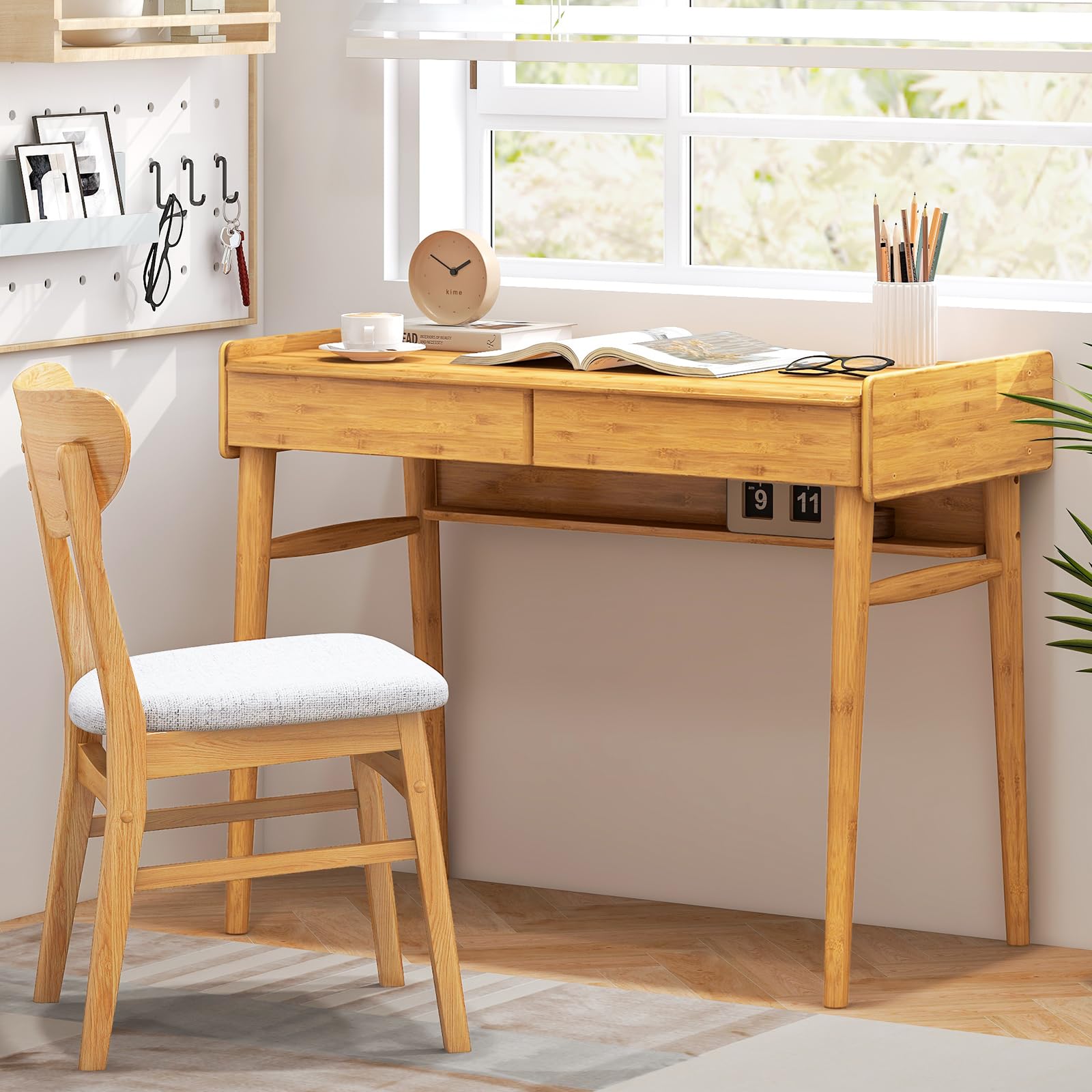 木製シンプルデスク 楽天市場】【楽天スーパーSALE10%OFF】デスク 幅90 木製 天然木