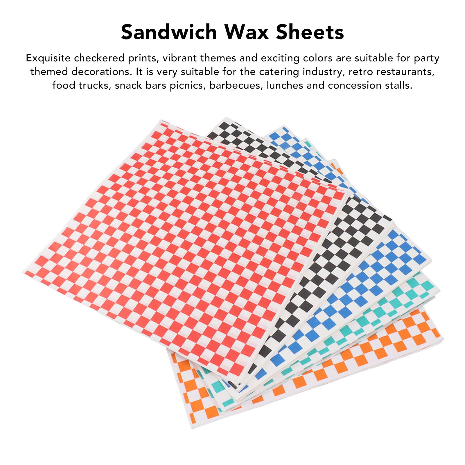 Forage Paper, 240 Tavoli di Tavoli di Carta Oleata per Hamburger e Hot Dog, Fogli Festivi per Carta per Prelevamento per Picnic