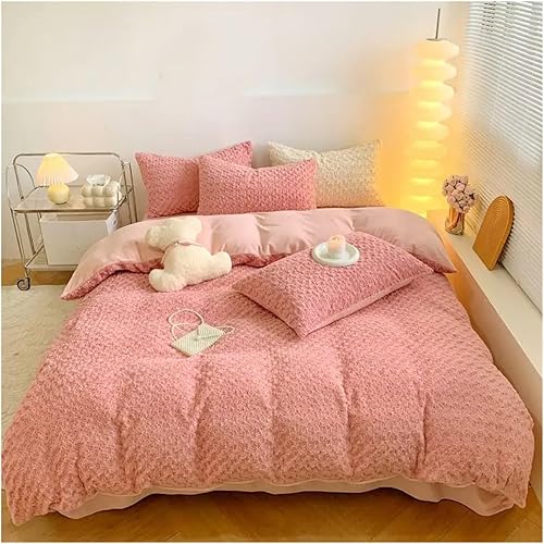 Miniatura 5 de Bedding Sets Rose Sheet Comforter Set Indoor Decor Plush Double Sheet Set Winter Duvet Cover Bedroom Pillowcases,Comforts