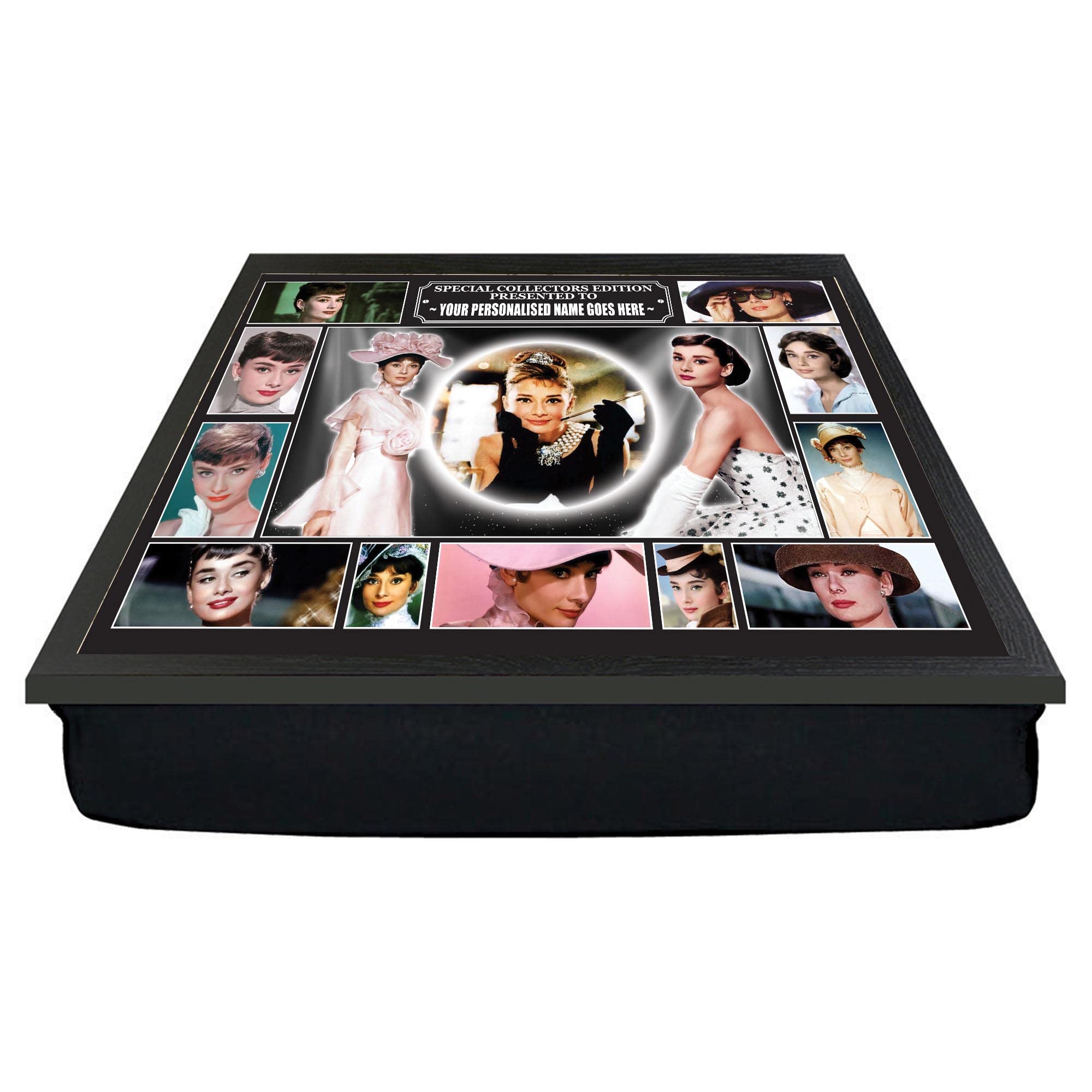 Hepburn Personalised Celebrity Icon Lap Tray Movie Star*Audrey
