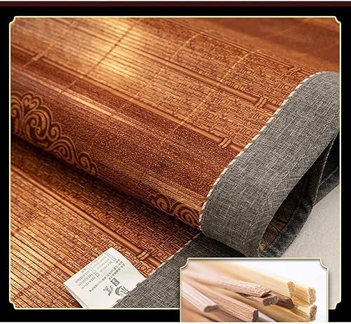 Miniatura 4 de DYCIN Colchón refrescante de verano para dormir de verano, colchón de bambú 100% natural de 5.9ft, cama plegable de 4.9ft, tapete de césped para