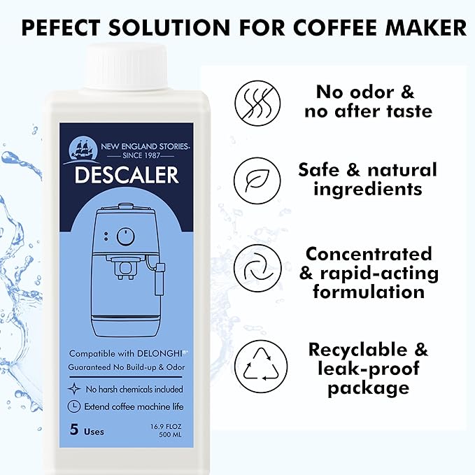 Descalcificador Líquido Compatible De'Longhi 10 Usos 33.8 oz miniatura 5