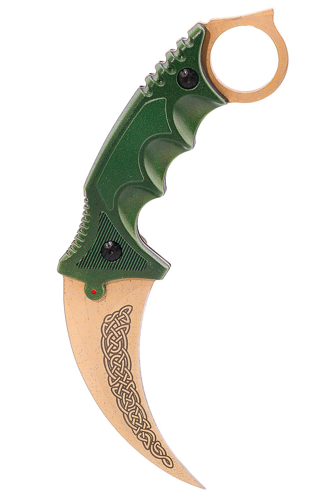Elite - Counter Karambit Skin Knife CS GO Streik Messe Jagdmesser taktisches Überlebens Camping Werkzeug (Lore)