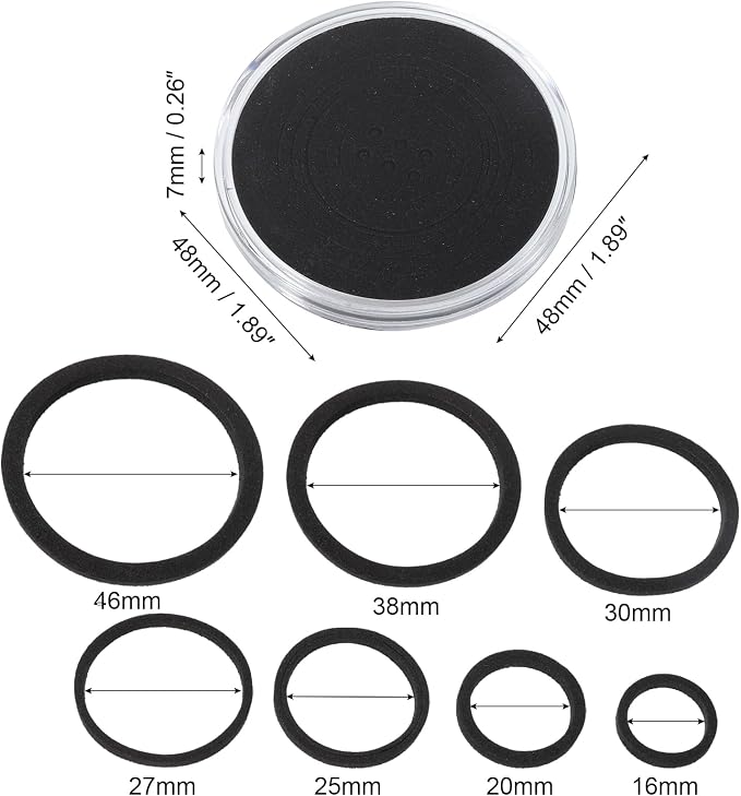 PATIKIL Contenedor para Monedas 6 Piezas Transparente miniatura 2