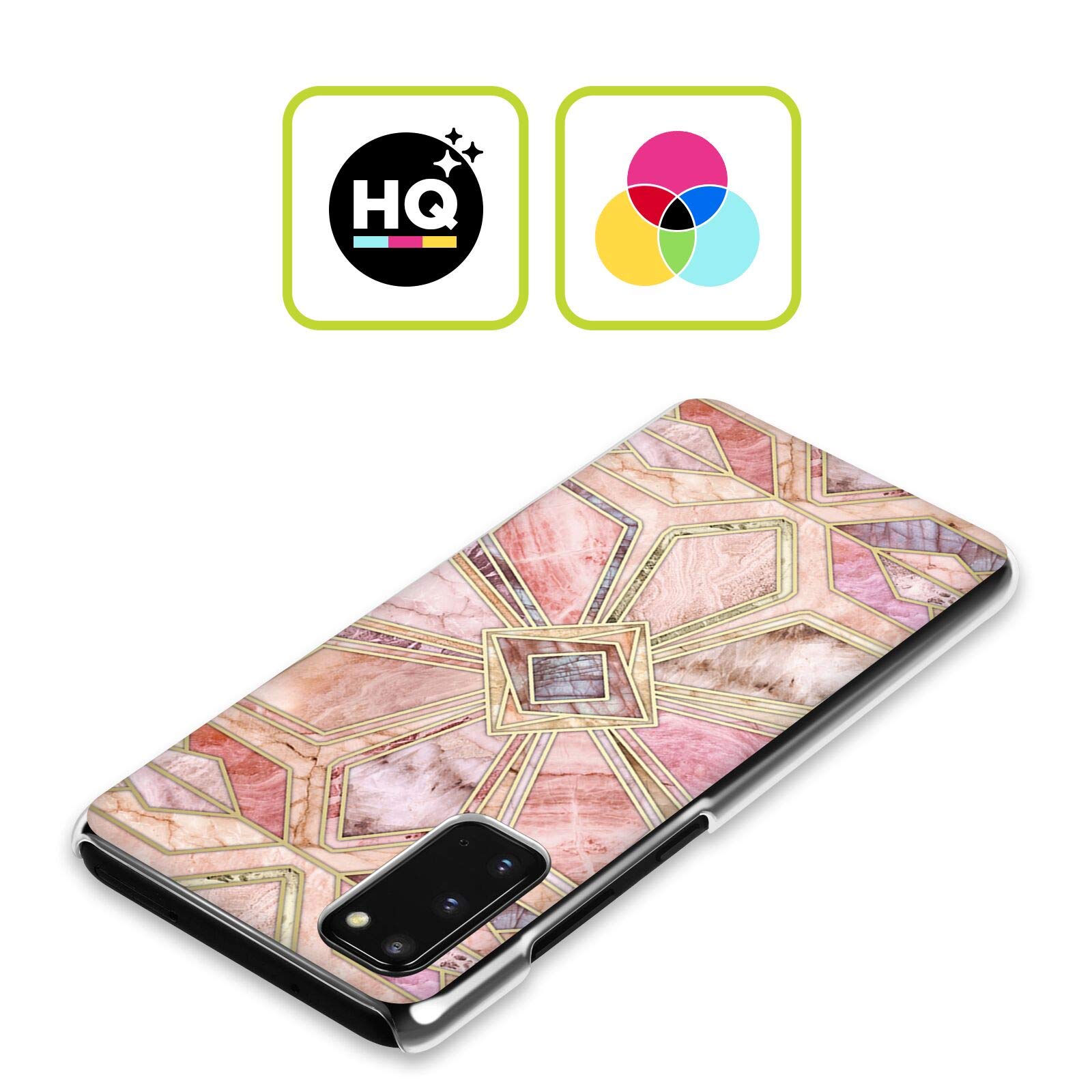 Head Case Designs Officially Licensed Micklyn Le Feuvre Gilded Stone Tiles Marble Patterns Hard Back Case Compatible with Samsung Galaxy S23 Ultra 5G