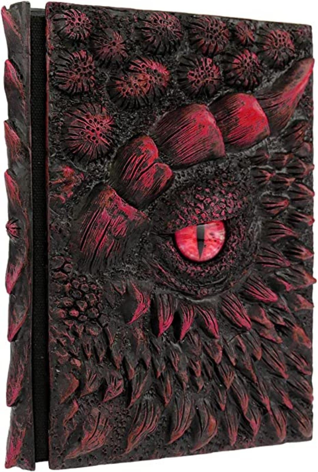 Dragon Hardcover Sculpture Journal, Resin Engraving Notebook , Antique Handmade Dragon Eye Polystone Blank Craft Writing Sketch Notebook Daily Notepad, Home Ornament Artistic Fantasy Decoration
