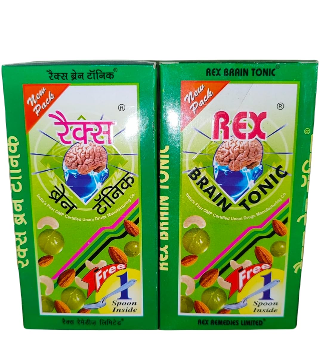 Rex Brain Tonic (400gm Each, Pack of 2) - for Mens and Womens