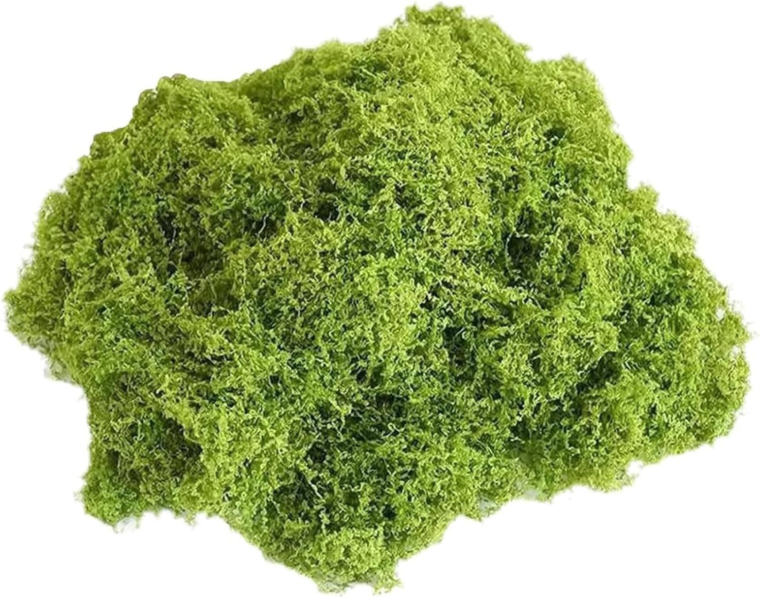 Minwegi Light Green 100G Fake Moss For Home Decor - Lightweight Artificial Moss For Indoor Plant Pots, Easy To Cut Natural Looking Green Moss For Crafts And Diy Projects