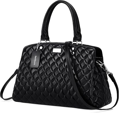 Medium Womens Quilted Shoulder Handbags Top Handle Purses