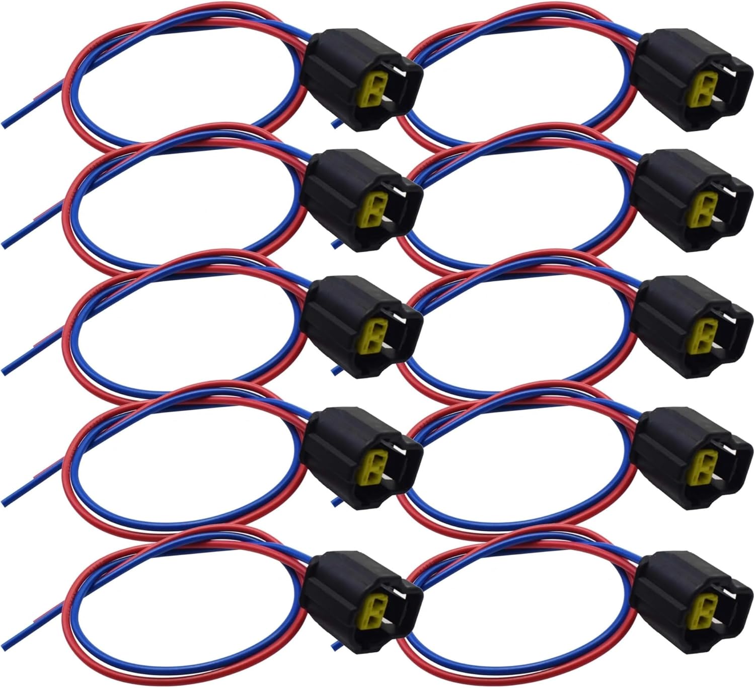 BHUPWZE/Level Temperature Sensor Connector Plug Wires Compatible Fiesta Focus Fusion OEM# 1P1562 WPT206 S-2034(10 pieces)