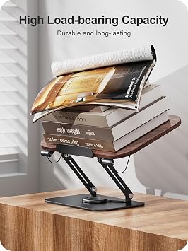 MOKURU Book Stand for Reading, 360 Adjustable Book Holder, Foldable Book Holder Stand, Cookbook Stand, Textbook Stand, Bible Stand, Music Scores Stand, Laptop Stand, Tablet Stand