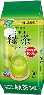 伊藤園 ワンポット緑茶 ティーバッグ 3.0g×30袋 抹茶入り国産茶葉100％使用