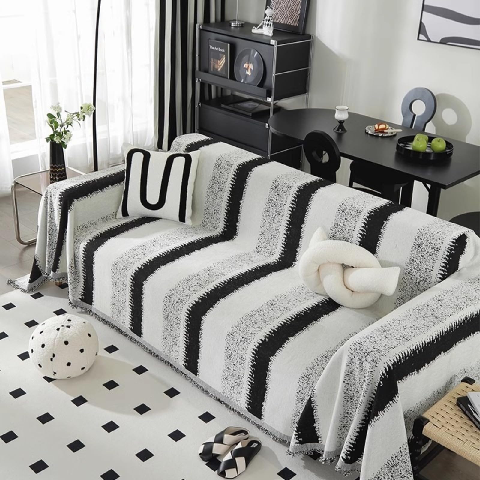Copertura del Divano Copertura del Divano per Il Divano Slipcover con Nappa per la Maggior Parte della Forma Soft Thicken Sofa Furniture Protector per la Copertura del Divano sezionale