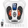 Creliver Foot Stimulator (FSA HSA Eligible) with EMS TENS for Pain Relief and Circulation, Electric Feet Legs Massagers Machine for Neuropathy and Plantar Fasciitis, Nerve Muscle Stimulator with Pads