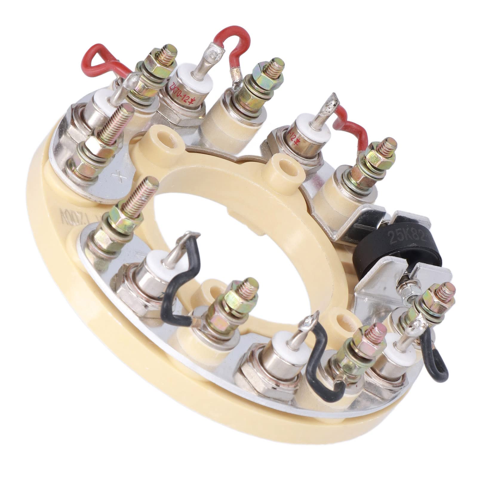 aqxreight Modulo Raddrizzatore Rotante WT-5 Raddrizzatore a Ponte per Carichi Pesanti per Generatori, Struttura in ABS e Acciaio, Protezione Dalla Tensione, Prestazioni Stabili per Uso Industriale e