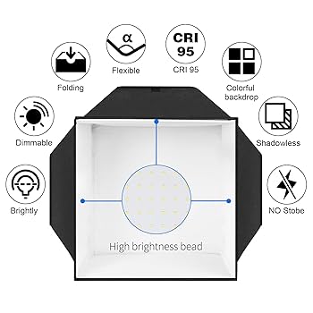 selens 大型スタジオ照明 照明テントキット 写真スタジオ 160 cm selens 大型スタジオ照明 照明テントキット 写真スタジオ 160 cm