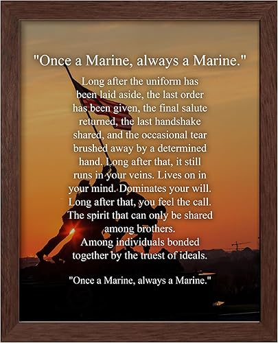 Miniatura 13 de «Una vez un marino, siempre un marino»–Arte de pared del Cuerpo de Marines para regalo a veteranos, impresión motivacional de «Una vez un marino,