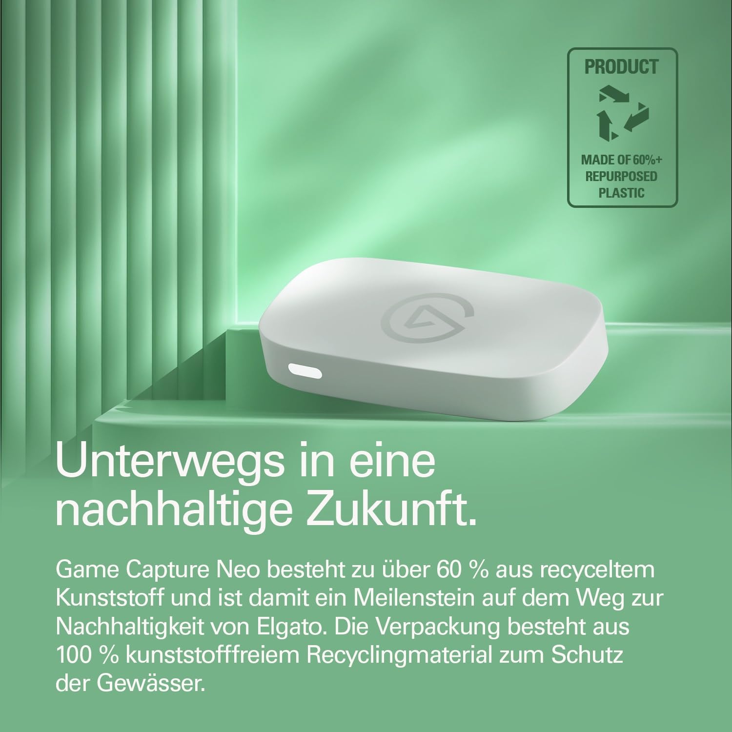 Elgato Game Capture Neo, portable USB-Capture-Card, 4K60 HDR | 1080p60-Aufnahme, kaum Latenz, Plug and Play, für PS5, Xbox, Switch, PC, Mac, iPad