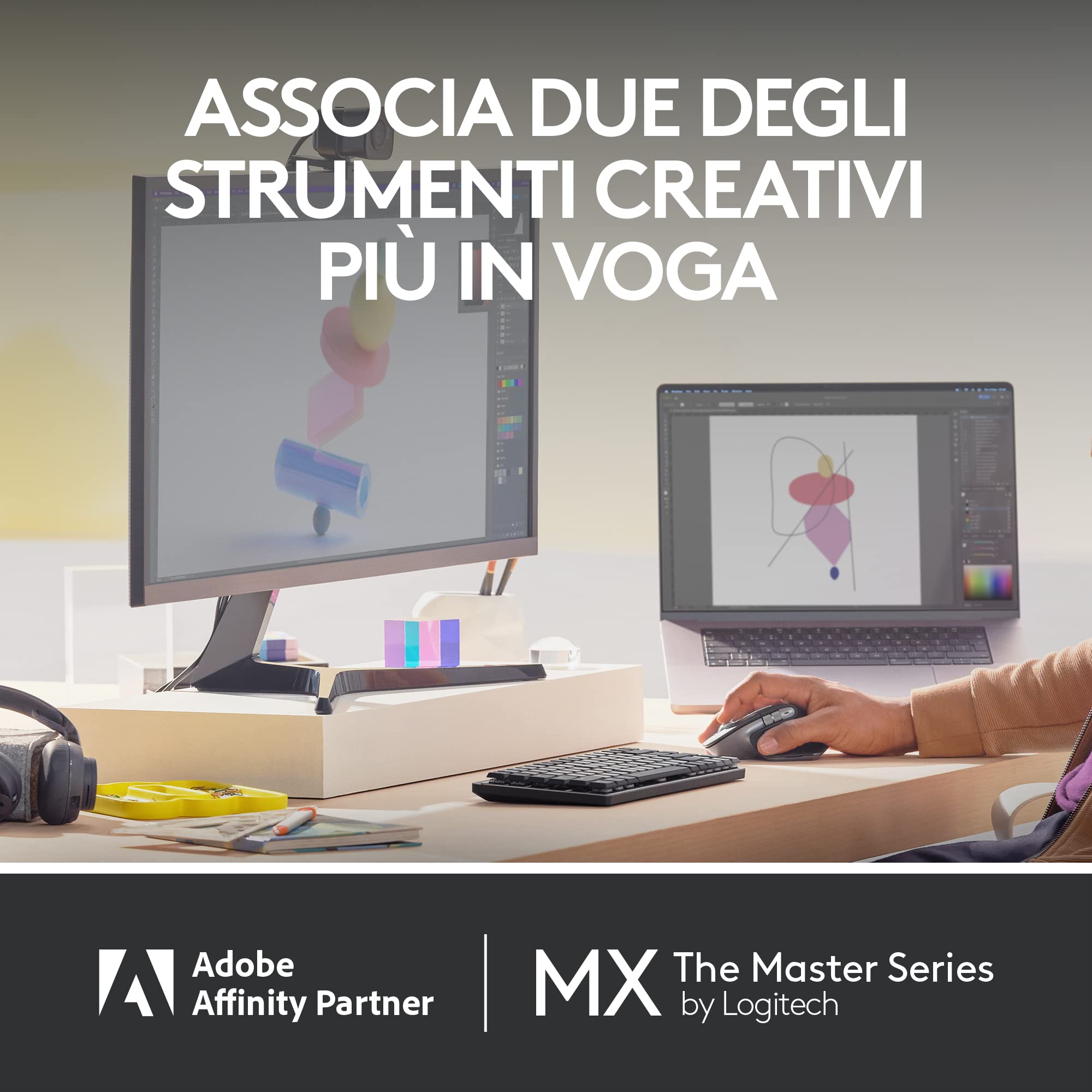 Logitech MX Master 3S per Mac - Mouse Bluetooth Wireless | Scorrimento Ultraveloce, Ergo, 8K DPI, Click Silenziosi, Tracciamento su Vetro, USB-C, Apple, iPad - Pale Grey