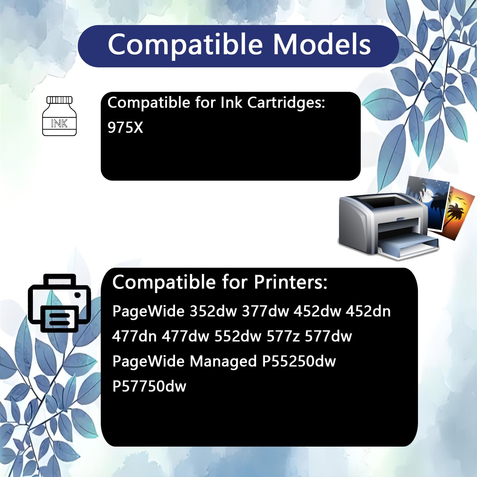Amazon.com: 975X High Yield Ink Cartridges for HP 975X Ink