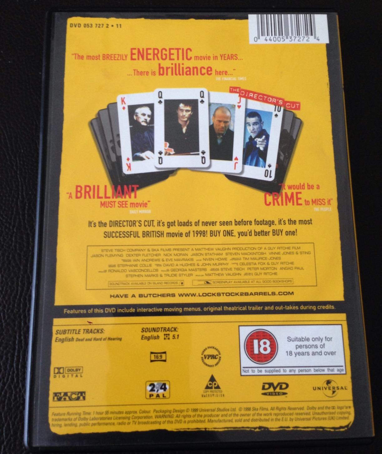 Universal Studios: Lock, Stock and Two Smoking Barrels (Blu-ray