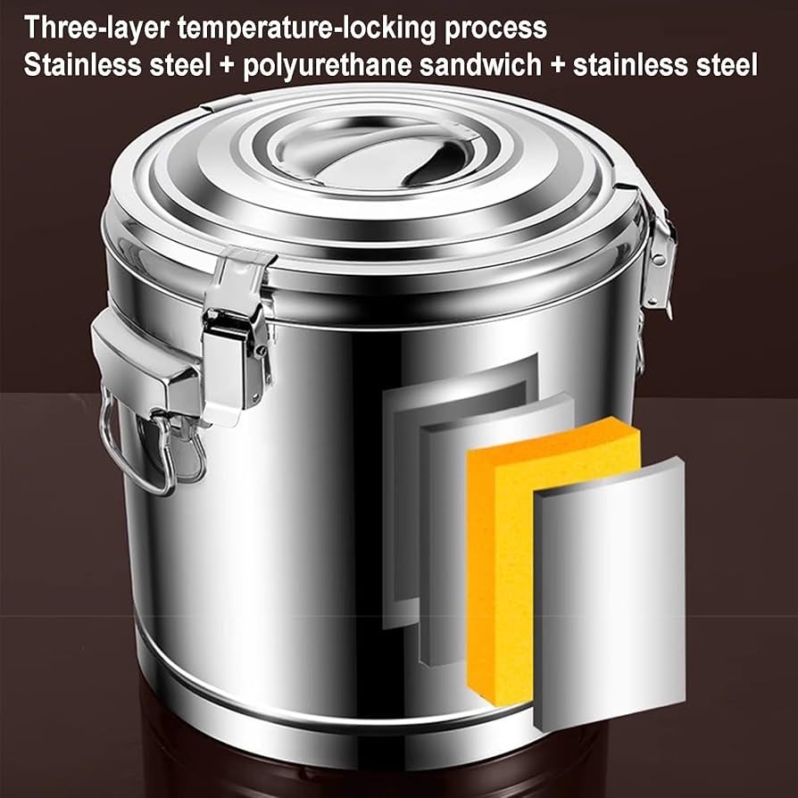 Amazon | 真空断熱 バケツ、ステンレス鋼断熱バレル商業