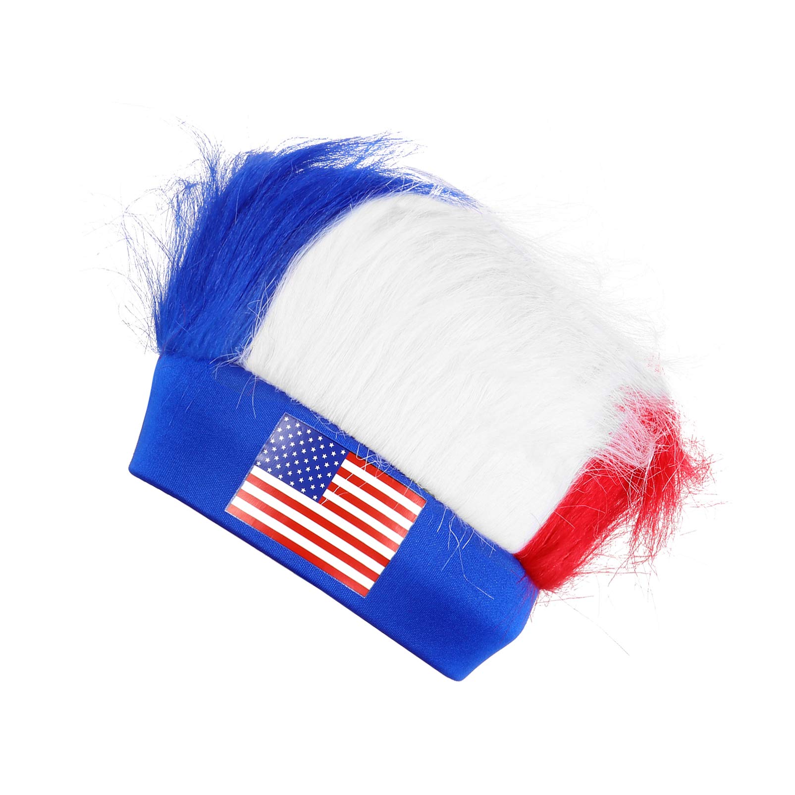 BESTYASH Fourth July Wig Cap Party Hat Wig Stretchy Wig Hat Wig Hair Net Comfortable Breathable for Home Court Atmosphere