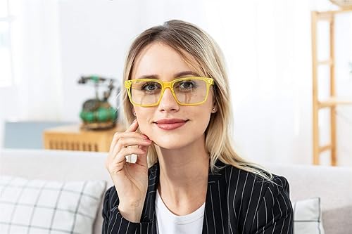 Miniatura 3 de Lentes ligeros para computadora con bloqueo de luz azul, marco acrílico antialérgico, antifatiga ocular para mujeres y hombres