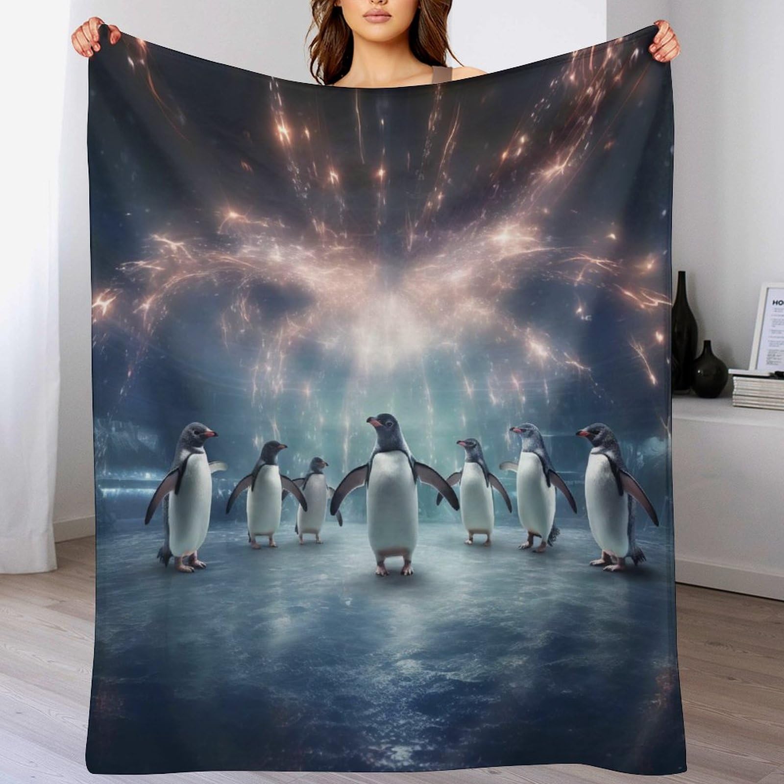 Couvertures de canapé manchots pour des soirées cocooning au lit