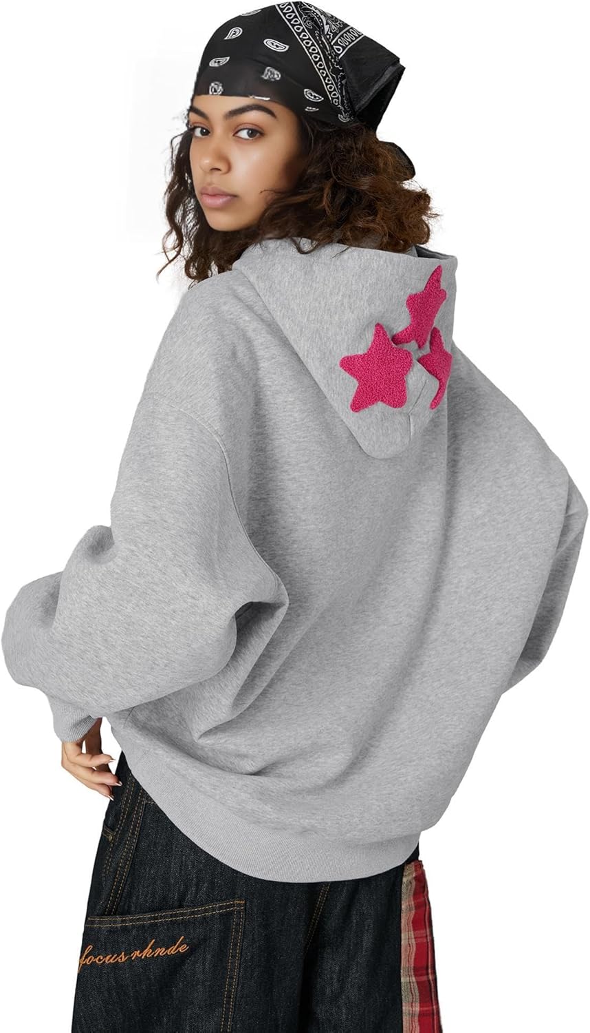 Aelfric Eden Dog Graphic Hoodie Oversized Cute Star Sweatshirt Unisex Y2k Casual Hooded Pullover - Image 5