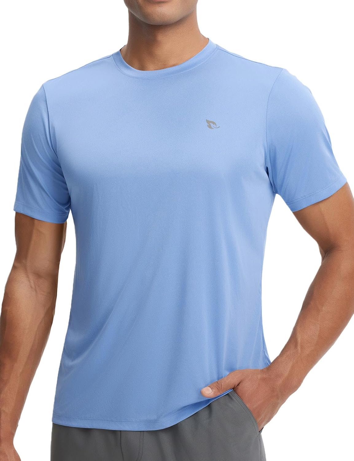 BALEAF Men's Sun Protection Shirts UPF 50+ Short Sleeve T-Shirts Swim Rash Guard Quick Dry Lightweight Hiking Fishing