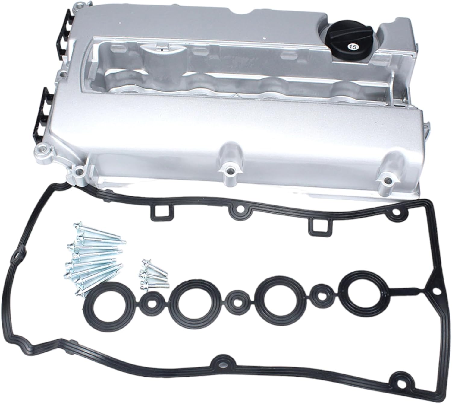 Aluminum Engine Valve Cover Kit Compatible with Chevrolet Cruze Sonic 1.8