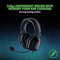 Vista 6 de Razer BlackShark V2 X Auriculares para juegos: 7.1 con capacidad de sonido envolvente - Controladores de 1.969 in - Cojín de espuma viscoelástica