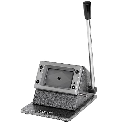 Office & Crafting Heavy Duty Paper Cutter, ID Card/Photo/PVC Corner Rounder with Cast Iron Base, Ideal for Business Cards, Membership Badges, Home Photos (86 x 54 mm)