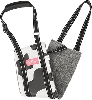 Dog Lift Harness Large Small Medium Sized Dogs,Dog Sling Support Harness Rear for Back Legs Senior Assist Hip Recovery Black White (M)