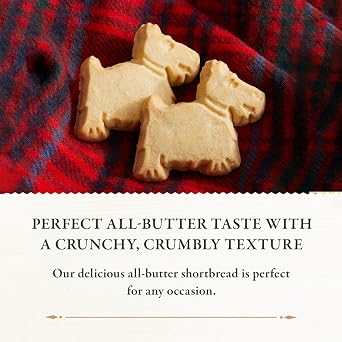 Walker's Shortbread Mini Scottie Dog Shaped Cookies, Pure Butter Shortbread Cookies, 5.3 Oz Box